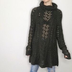 Anthropologie Sleeping On Snow Eldora Tunic Wool Linen Blend Sweater